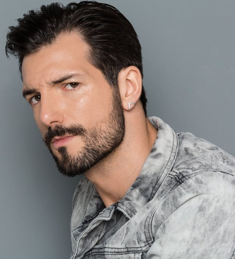 Boucle d'oreille guerrier Bouclier de Sparte