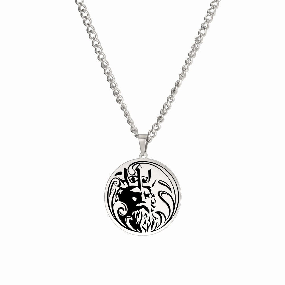 Pendentif Poséidon Dieu des océans et des abysses