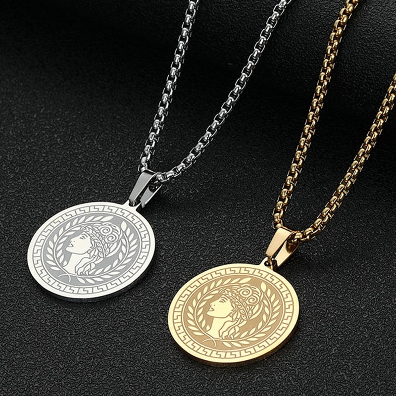 Pendentif Athéna Déesse de la guerre stratégie