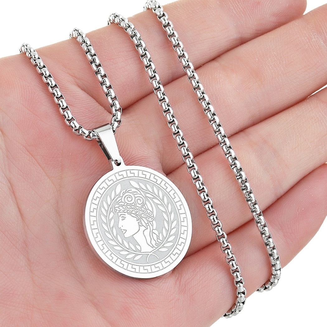 Pendentif Athéna Déesse de la guerre stratégie