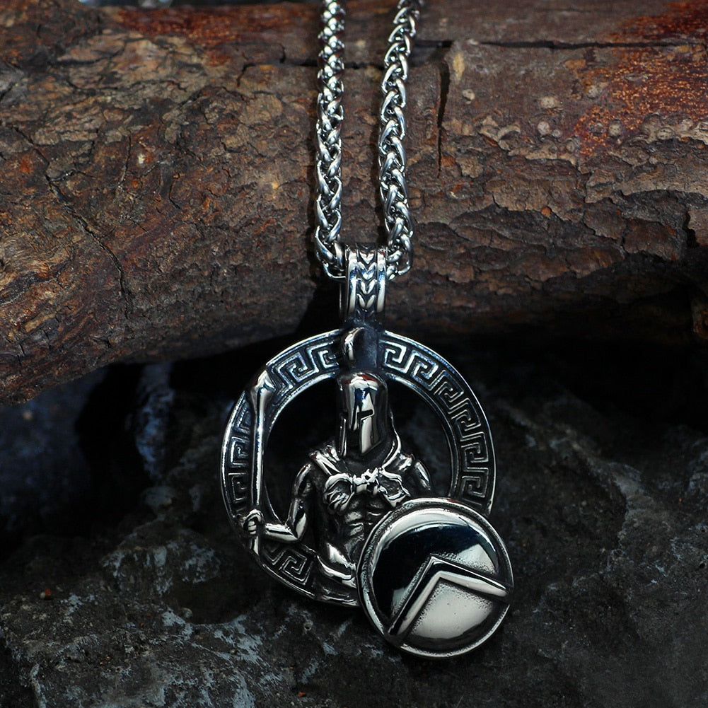 Pendentif bouclier Guerrier Spartiate