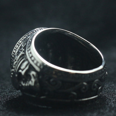 Silver Medusa Ring<br> Greek mythology