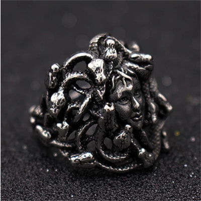 Gorgon Medusa Ring<br> Snake Braid