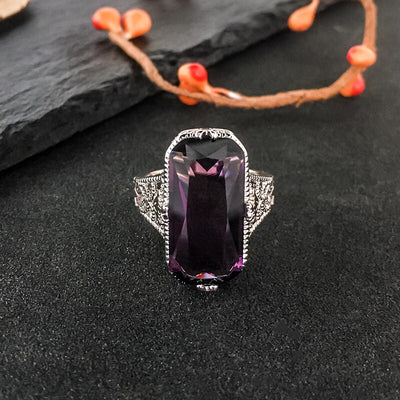Bague Atropos <br> Moire divinité du destin