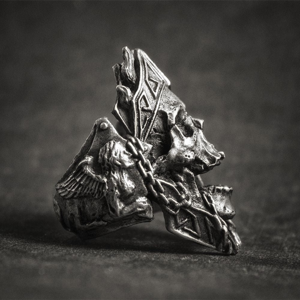 Bague Tête de mort Arès