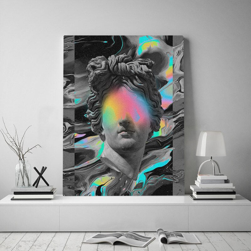 Painting of Hera<br> Colorful sculpture
