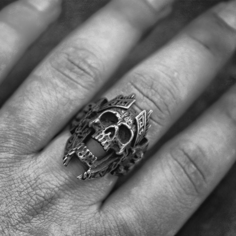 Bague Tête de mort Arès