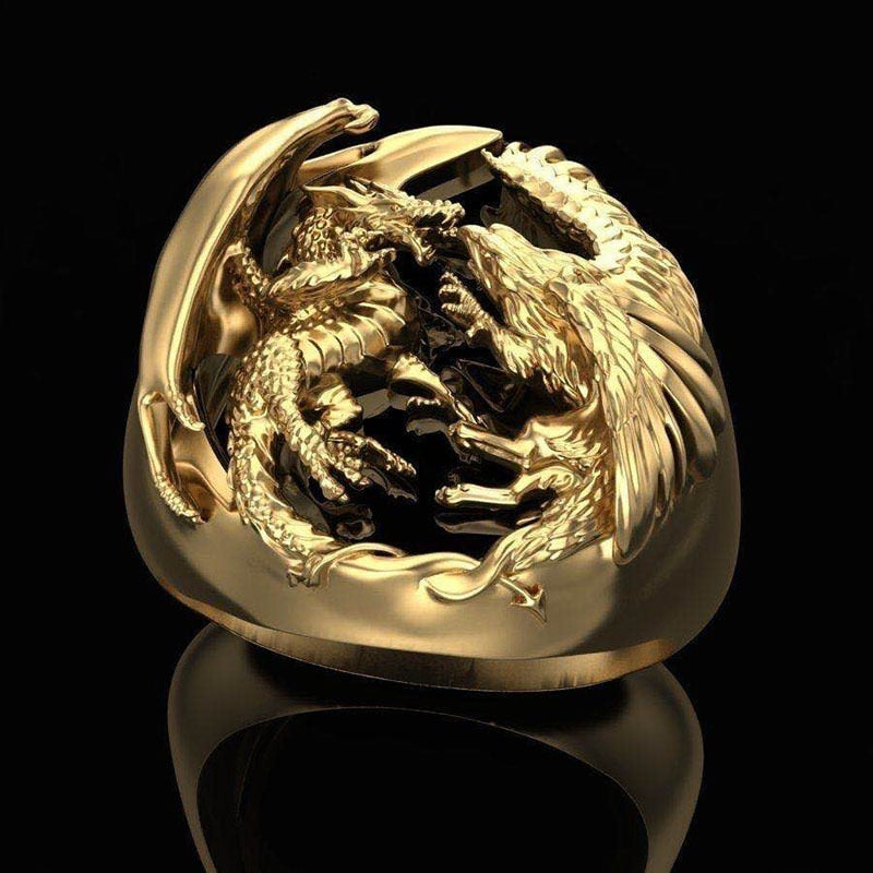 Zeus Ring<br> Greek mythology dragon