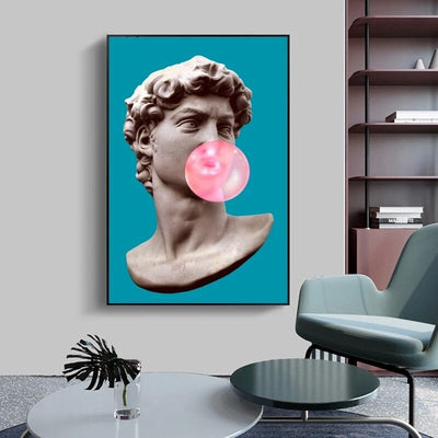 David painting<br> Bubble Gum