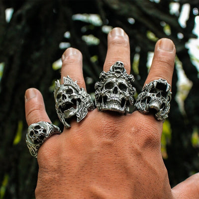 Bague d'hercule <br> Casque du lion de Némée (Acier)