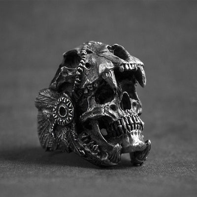 Bague d'hercule <br> Casque du lion de Némée (Acier)
