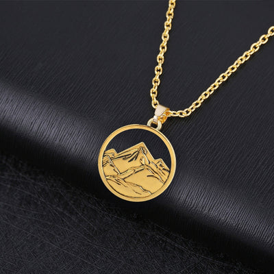 Mount Olympus pendant<br> Silver and Gold