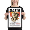 Framed Poster<br> Zeus King of the Gods