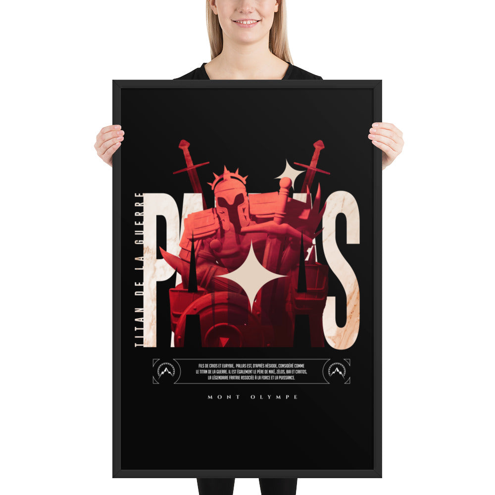 Framed Poster<br> Pallas Titan of War