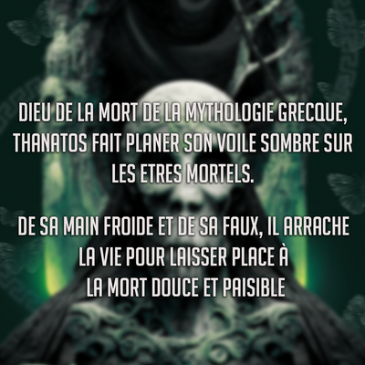 T-shirt Thanatos Streetwear <br> mythologie grecque