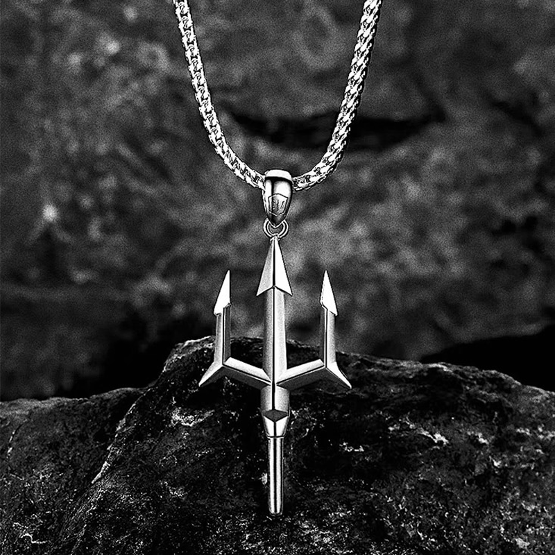 Poseidon pendant<br> Trident of the Ocean God