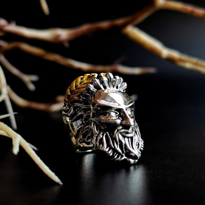 Crowned Ring<br> Zeus king of the gods